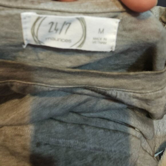 Maurices 24/7 Gray Ombre 3/4 Sleeve Tee – Size Medium – Colorblock Casual Top - Picture 4 of 4